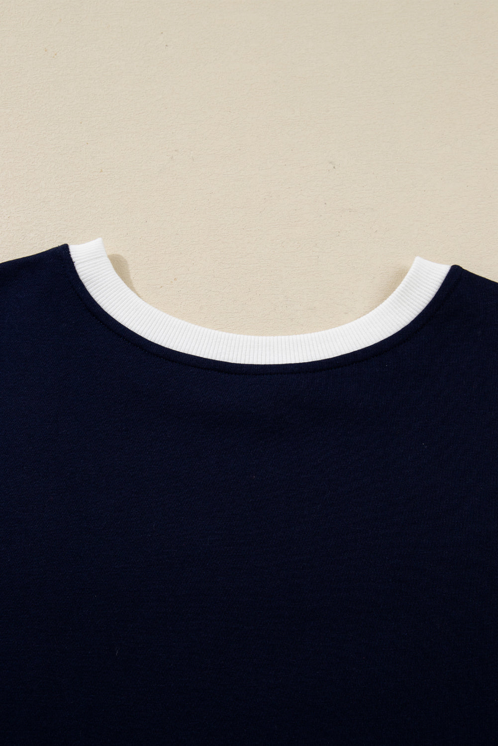 Bluing Striped Varsity Set Long Sleeve Pullover and Shorts Dear-Lover Dropshipping